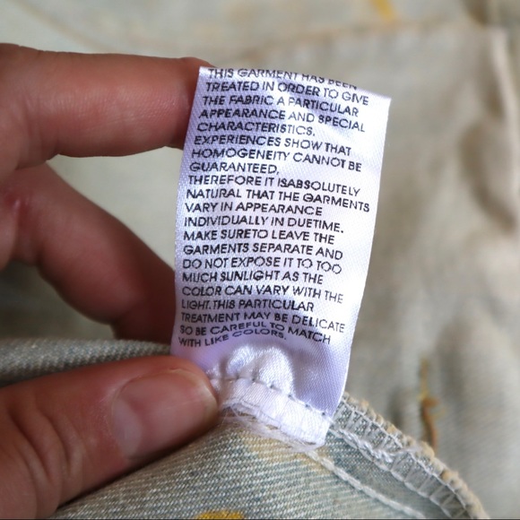 Navie Paint Style Button Up Jean Jacket - Picture 12 of 12